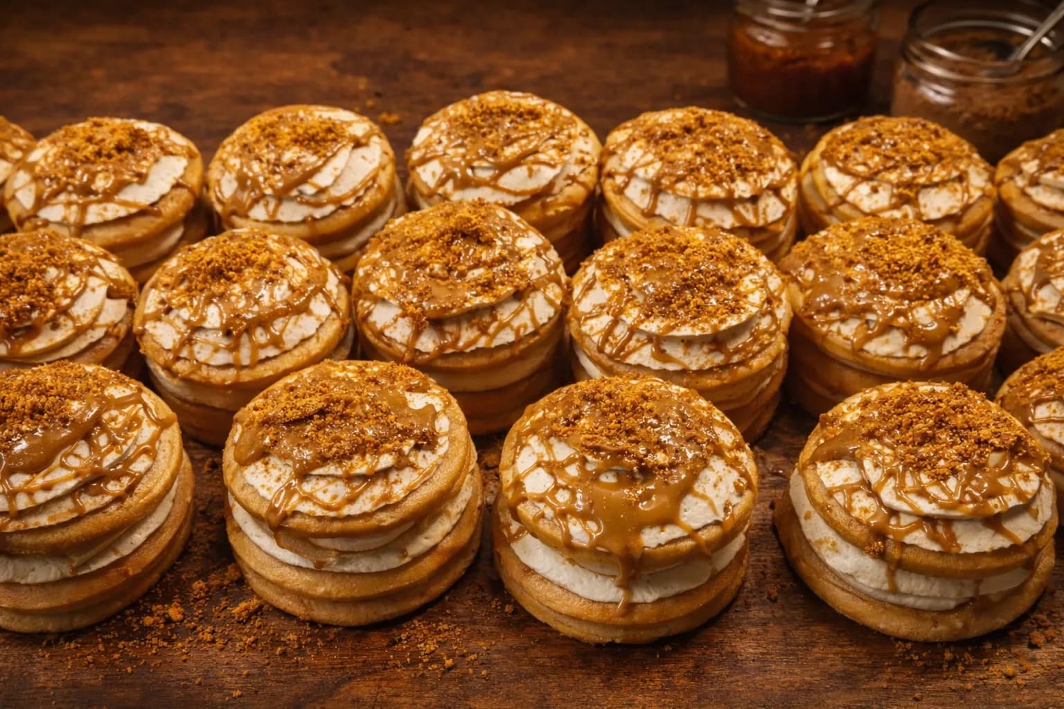 Biscoff cream stack